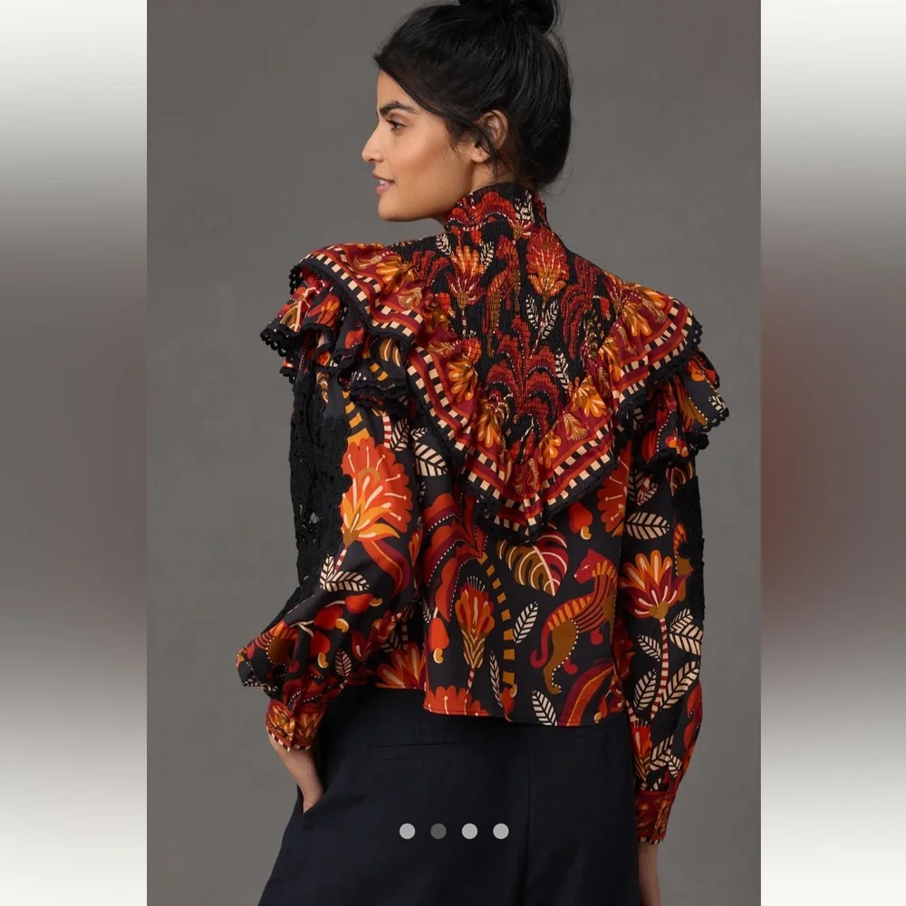 FARM Rio Multicolor Floral Blouse - Picture 4 of 6